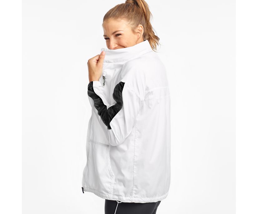 Women's Saucony Packaway Jackets White | Singapore 273DFMN